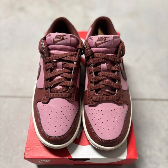 Wmns Nike Dunk Low Next Nature Pink Burgundy Red White DD1873-114 - Picture 3 of 8